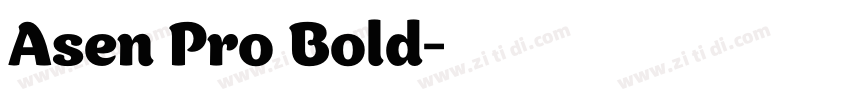 Asen Pro Bold字体转换